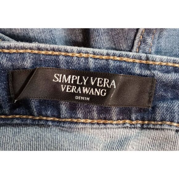 Simply Vera Wang Jeans Ladies 2 Embroidered Capri Y2K - Picture 6 of 9